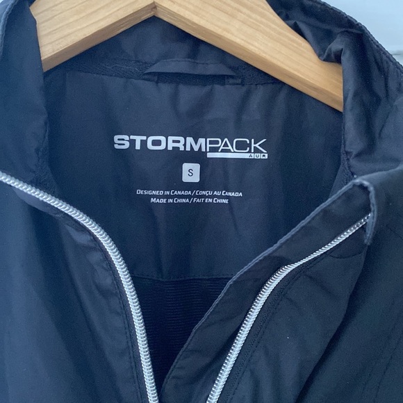 Stormpack Women’s Wind and Water Resistant Black 1/4 Zip Storm Jacket Size Small - Picture 2 of 6